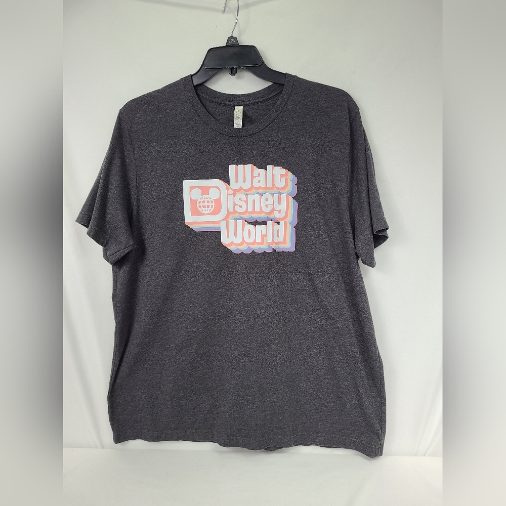 Bella Canvas Women's Dark Gray Walt Disney World Short Sleeve T-Shirt Size 2XL
